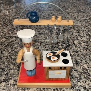 Vintage German Wood Chef Incense Burner
